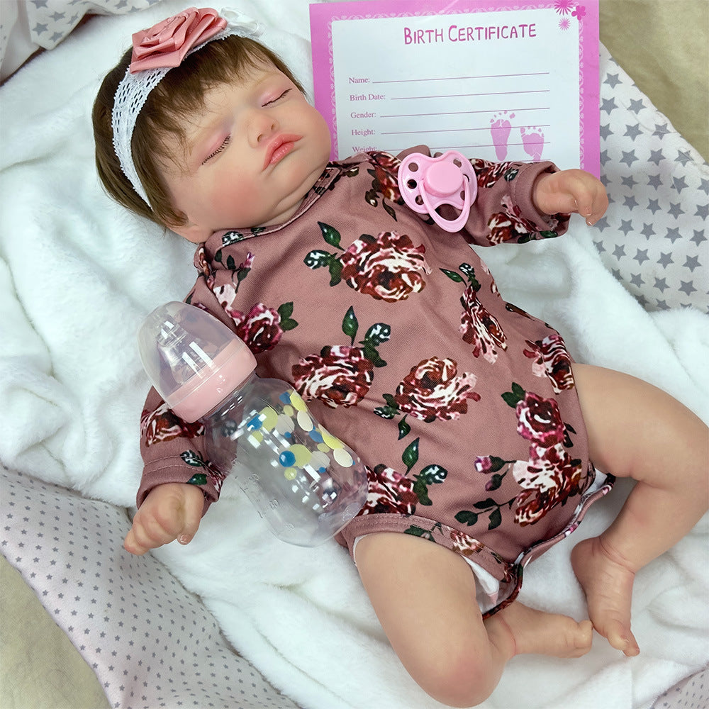 Simulation cross-border reborn doll 50cm vinyl doll doll toy reborn baby foreign trade toys