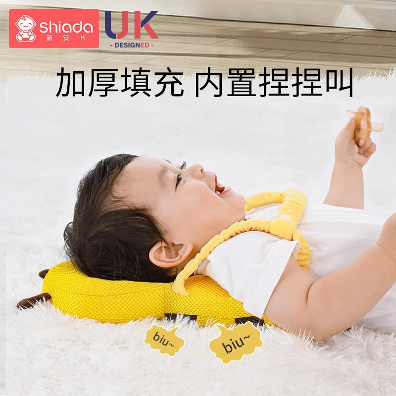 Baby anti-fall pillow baby head protection anti-fall hat cartoon children's toddler pillow anti-collision artifact breathable protective pad