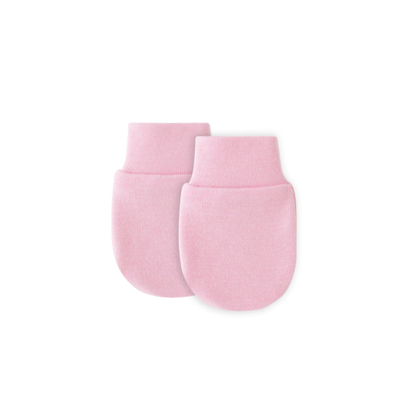 2023 Spring, Summer and Autumn Thin Newborn Anti-scratch Gloves Baby Anti-scratch Face Comfortable Breathable Newborn Baby Protective Gloves