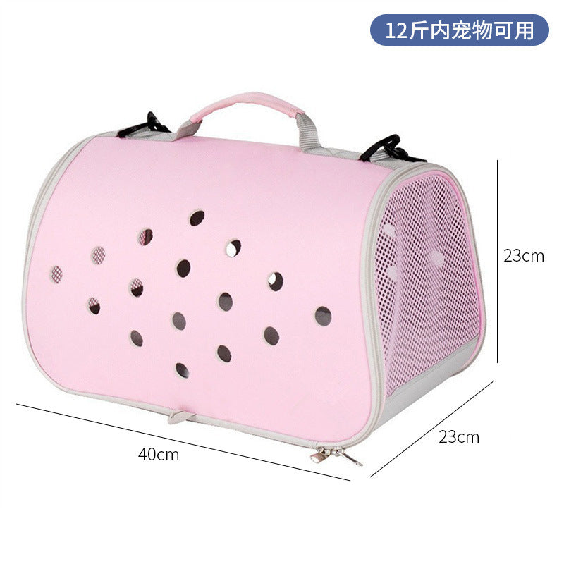 Wholesale cat bag convenient pet folding pet bag cat breathable space capsule single shoulder portable dog backpack