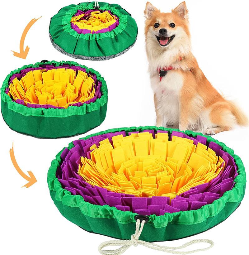 Amazon Felt Pet Sniffing Mat Dog Foraging Bowl Pet Bite Resistant Training Mat Pet Toy Sniffing Mat