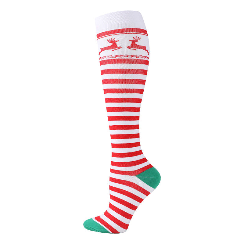 Christmas Compression Socks New Amazon Halloween Calf Socks Slim Legs Stretch Socks Leg Guards Sports Socks Wholesale