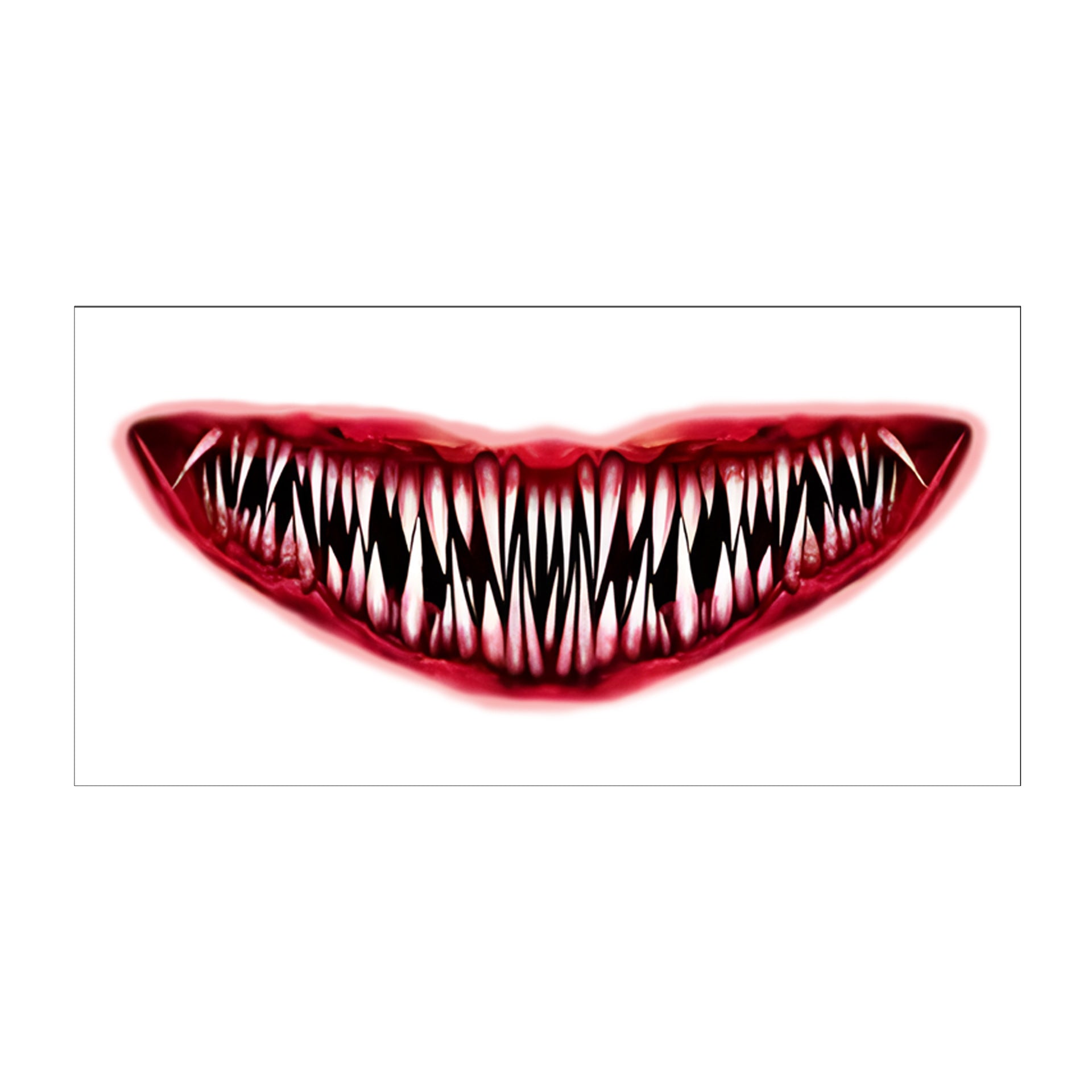 New foreign trade Halloween mouth tattoo stickers party horror makeup horror funny lip makeup DIY mouth stickers