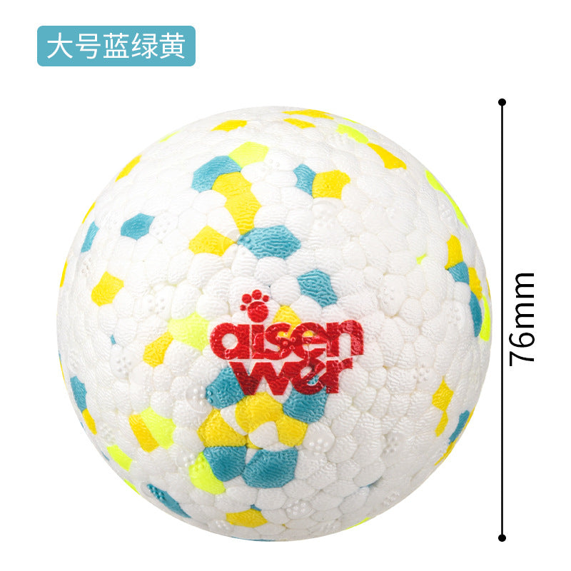 Eisenwell Explosive Ball High Elastic Lightweight Popcorn Ball Bite-resistant Teeth Grinding Pet Toy Dog Solid Toy Ball