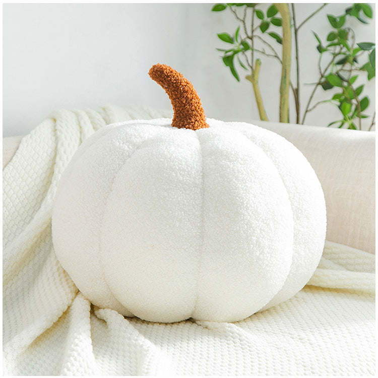 Romantic Macaron Color Teddy Velvet Pumpkin Pillow Cushion Halloween Daily Decorative Ornament Grab Doll Dropshipping