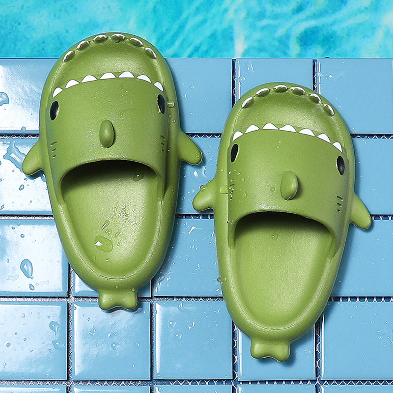 eva three-dimensional shark sandals children's slippers summer home household children parent-child non-slip soft bottom baby sandals and slippers