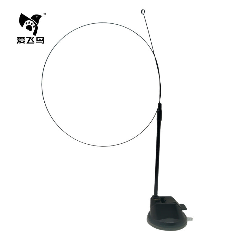 Love Bird Cat Toy Colorful Feather Bird Steel Wire Long Rod Amusing Cat Stick Replacement Head Self-Hi Bite-resistant Pet Toy