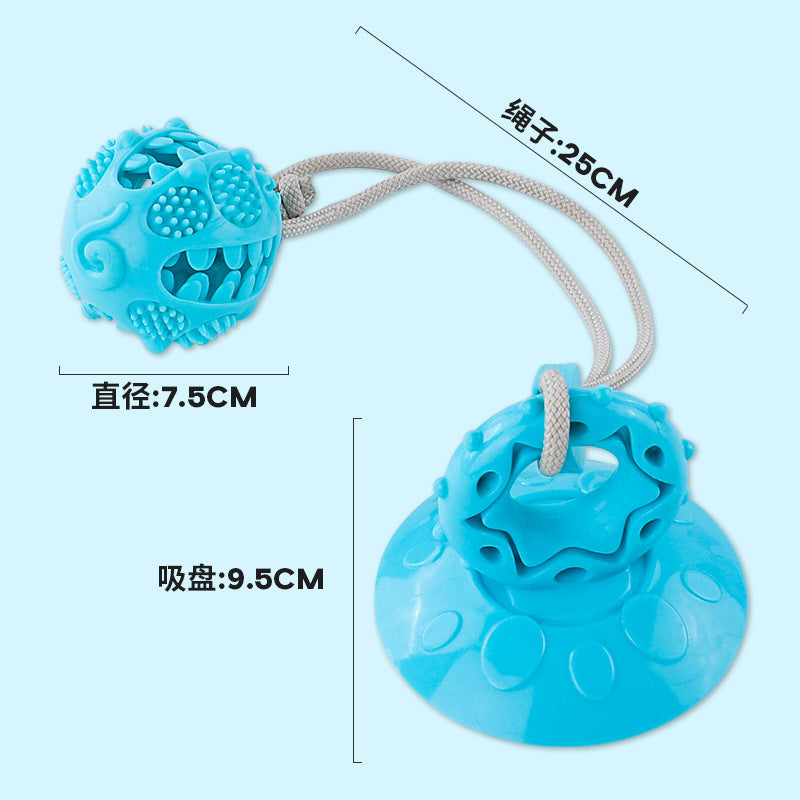 Pet dog toy suction cup food leakage tension resistance chewing teeth boring artifact large dog puppy toy wholesale