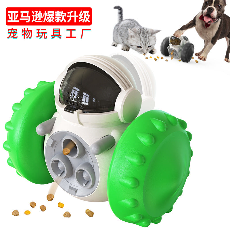Pet supplies factory home wholesale company new Amazon food leaker tumbler ball balance car dog toy