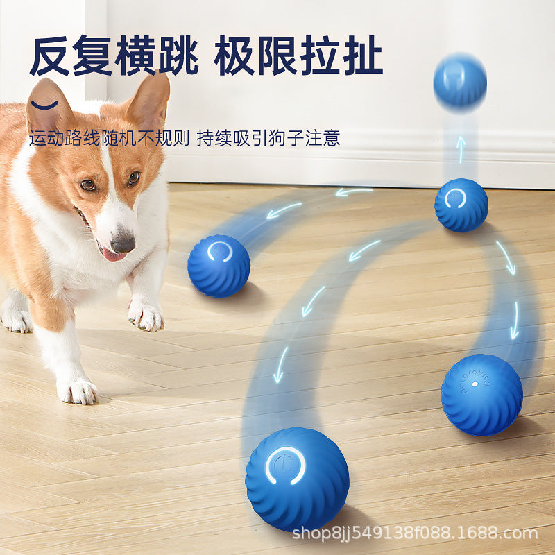 Hot sale gravity jumping ball smart charging dog toy ball cat and dog chasing toy smart rolling ball pet with gravity