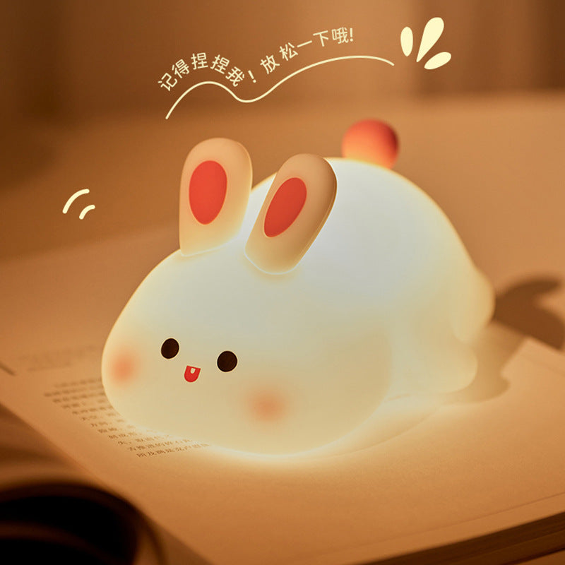 Cross-border cloud silicone night light pat light charging desk lamp baby special night light net celebrity bedside lamp ornaments