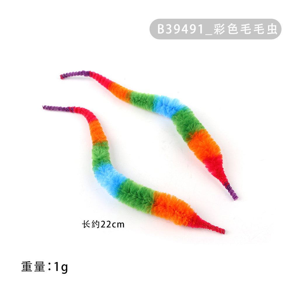 Summary of cat toy combination accessories Plastic bell ball flower drum rainbow ball feather mouse pet cat toy