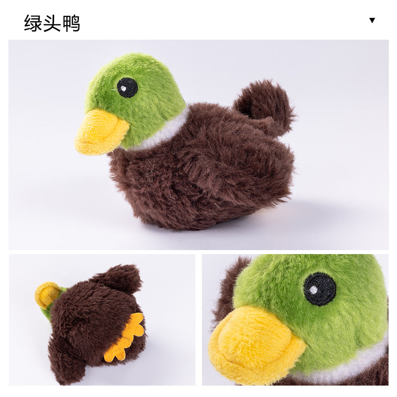 Cross-border pet swing sparrow USB charging simulation animal call vibration induction cat smart toy