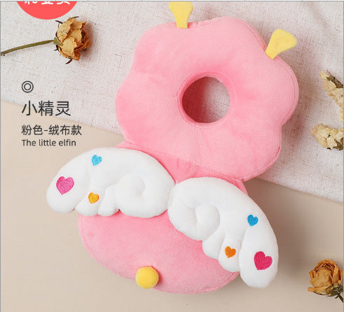 Baby anti-fall pillow baby head protection anti-fall hat cartoon children's toddler pillow anti-collision artifact breathable protective pad
