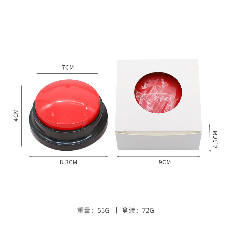 Pet communication button dog sound box training talking toy recording sounder squeeze box voice