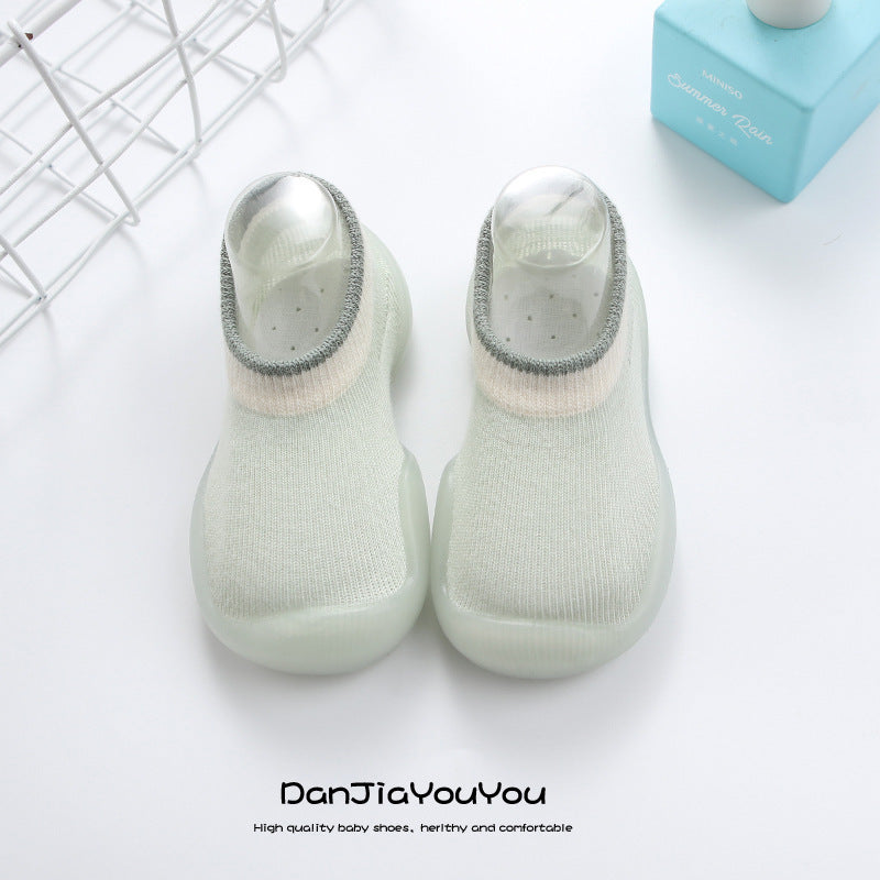 Baby learning shoes non-slip soft sole baby shoes breathable mesh socks shoes one-step boys and girls shoes spring and summer 1 year old