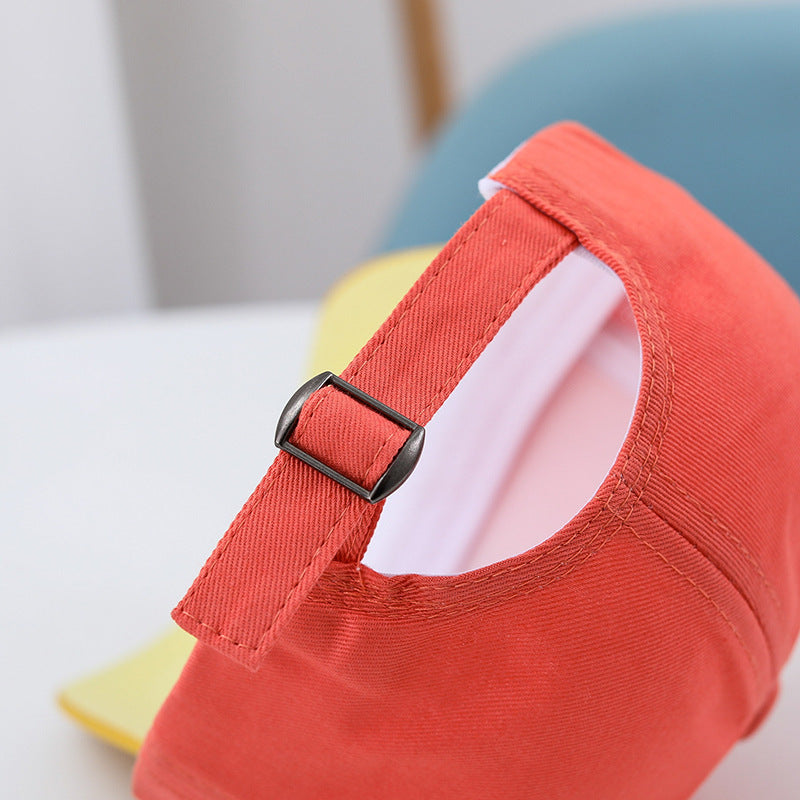 Children's hat spring and autumn thin cartoon duckbill cap boys and girls baseball cap sunshade baby sun protection hat cute