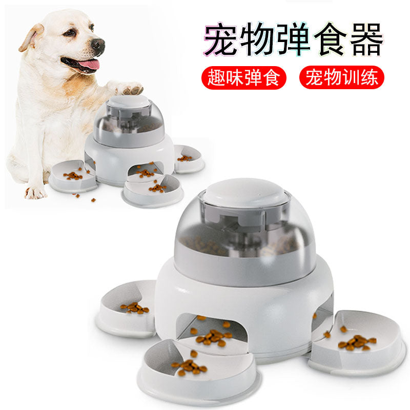 Dog push-button feeder pet automatic feeder slow feeder fun feeder pet feeder