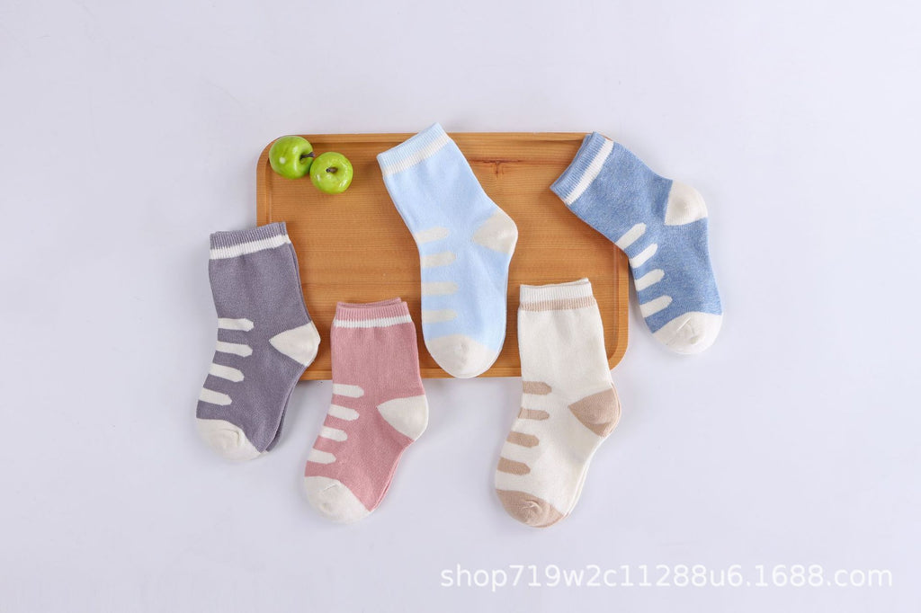 22 new breathable male and female baby cartoon ears cute baby socks cotton spring and autumn children's socks wholesale