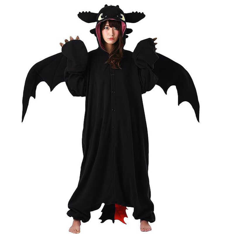 Salamander dragon taming tiger shark lion brown monkey Teletubbies adult cartoon one-piece pajamas Halloween cosp