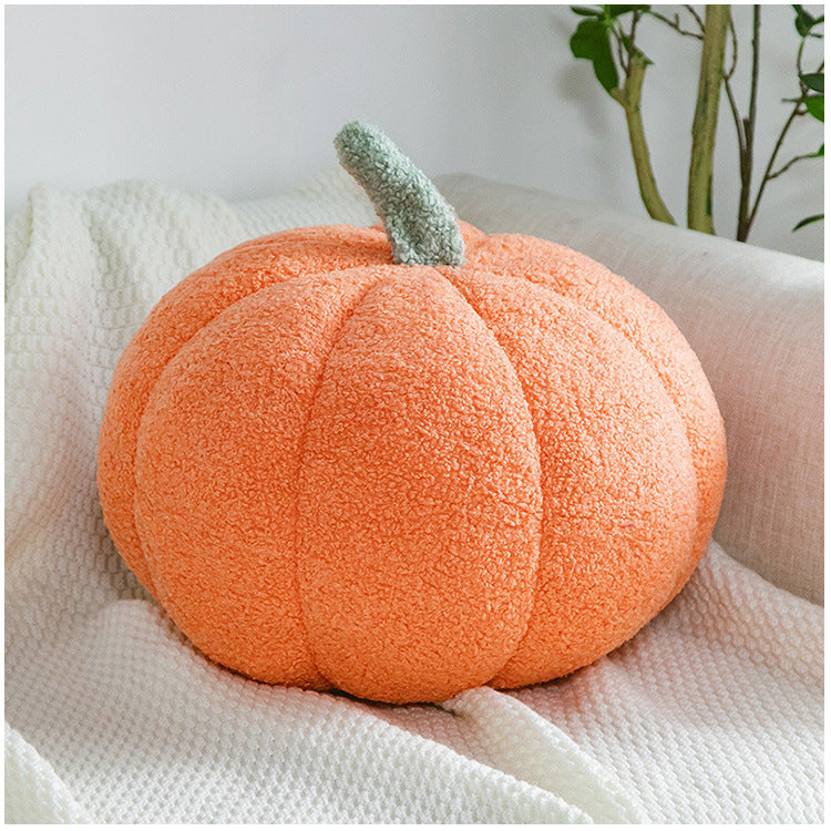 Romantic Macaron Color Teddy Velvet Pumpkin Pillow Cushion Halloween Daily Decorative Ornament Grab Doll Dropshipping