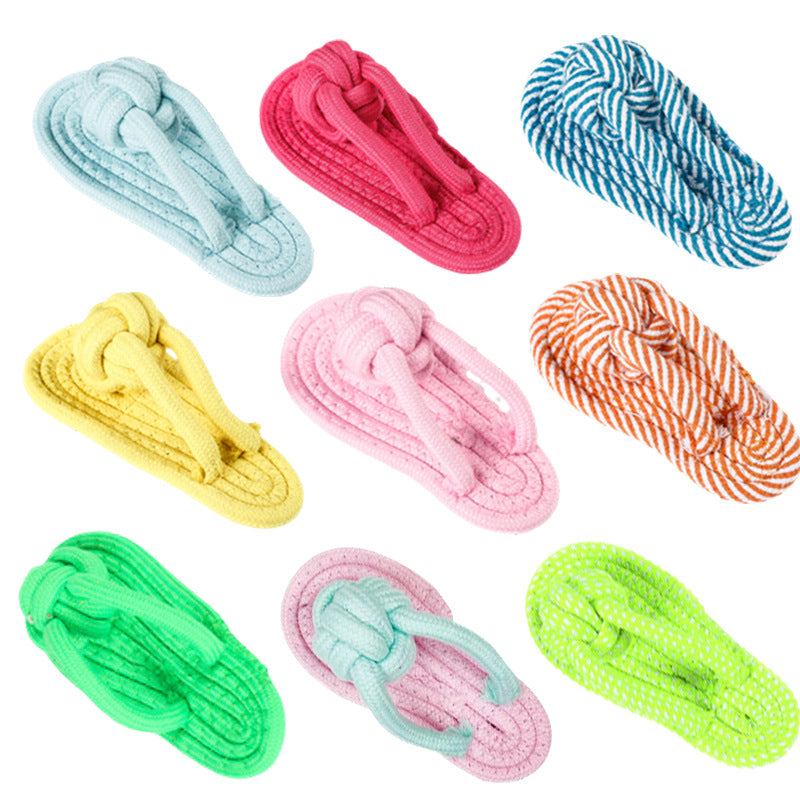 Pet Toy Dog Knot Toy Animal Shape Teeth Gnawing Rope Pomeranian Interactive Pull Tug of War Dog Toy