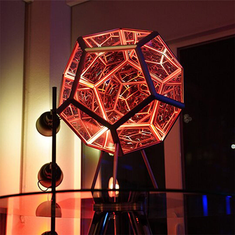 LED Night Light Infinity Dodecahedron Color Art Light Decoration Novelty Infinity Dodecahedron
