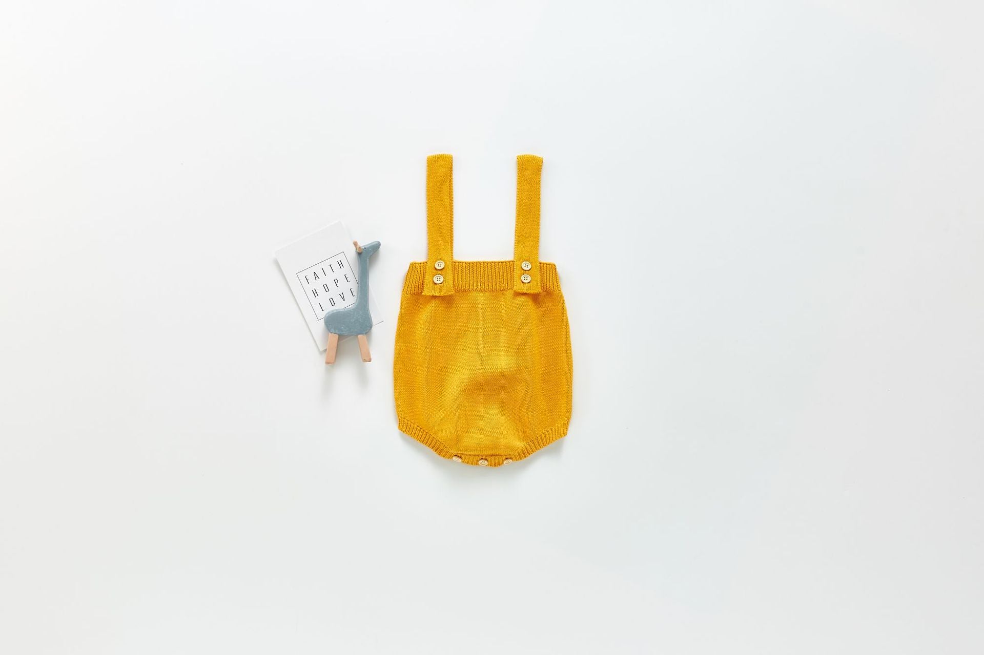 2023 autumn new baby and young children's suspender romper solid color foreign style knitted suspender jumpsuit with fart cover