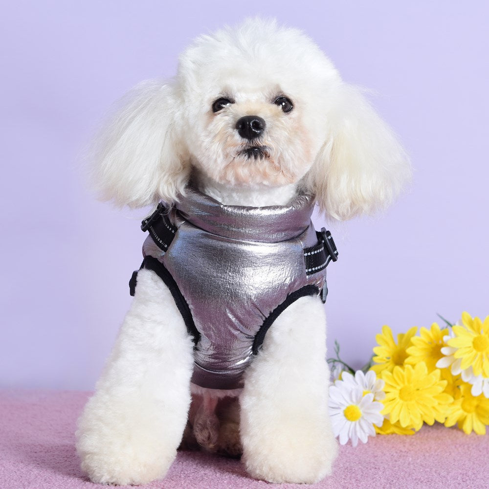 Pet clothes autumn and winter new style dog jackets reflective and warm cross-border dog clothes plus cotton pet cotton clothes