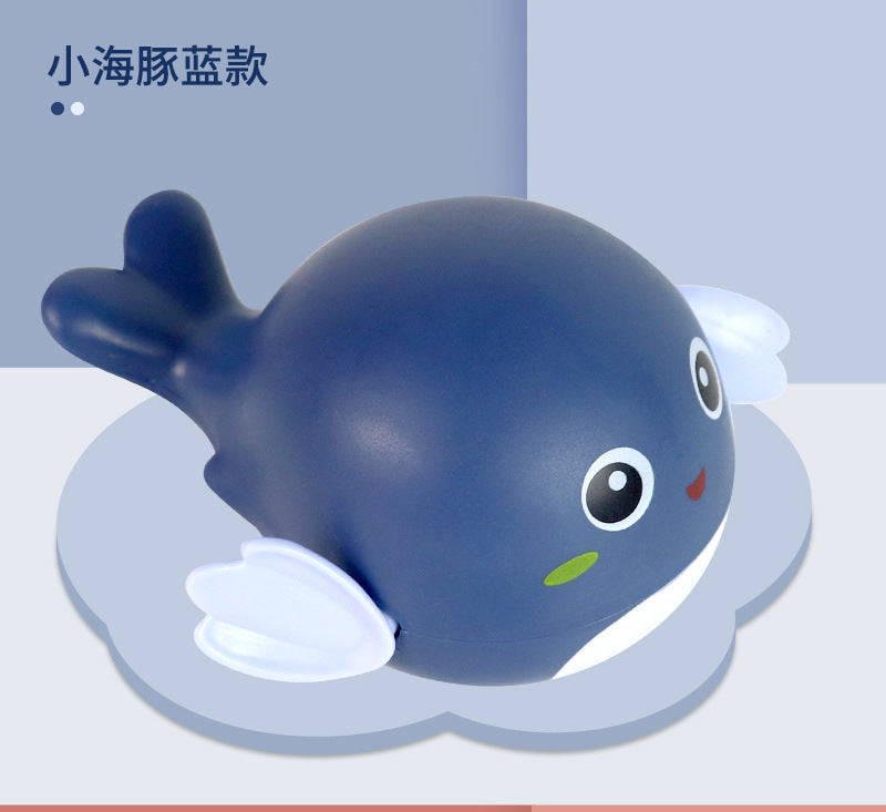 Douyin same baby water bath toys playing water turtle dolphin swimming little yellow duck summer bathroom children