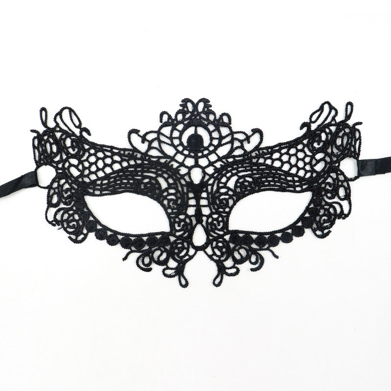 Cross-border exclusive masquerade party lace mask Christmas Halloween fun unshaped eye mask supplies