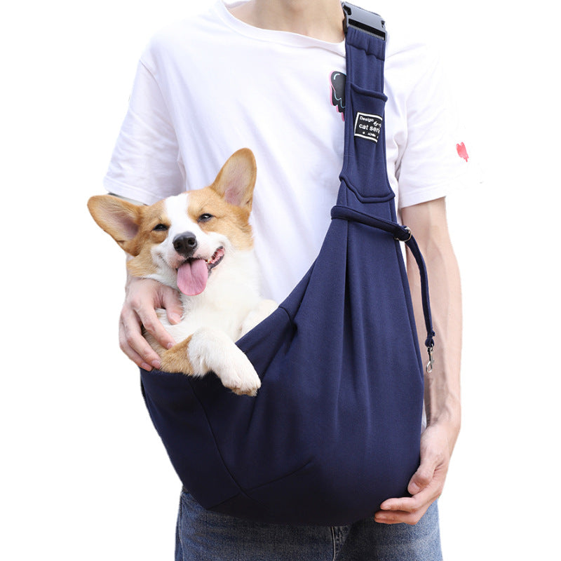 New Amazon Folding Dog Backpack Breathable Pet Outing Bag Pet Bag Single Shoulder Messenger Cat Bag Wholesale