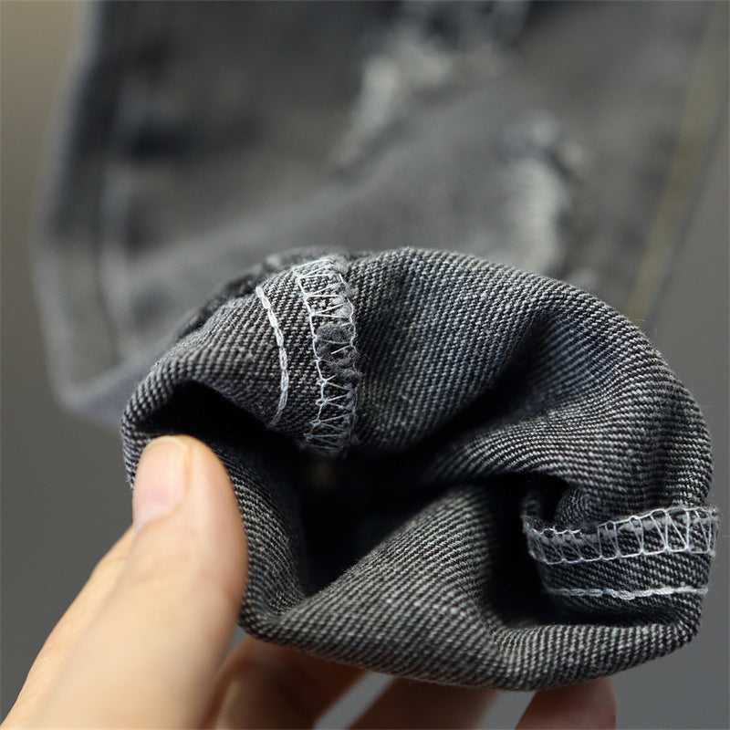 Boys jeans spring and autumn children's clothing 2024 new style children's street style handsome spring baby pants trendy cool