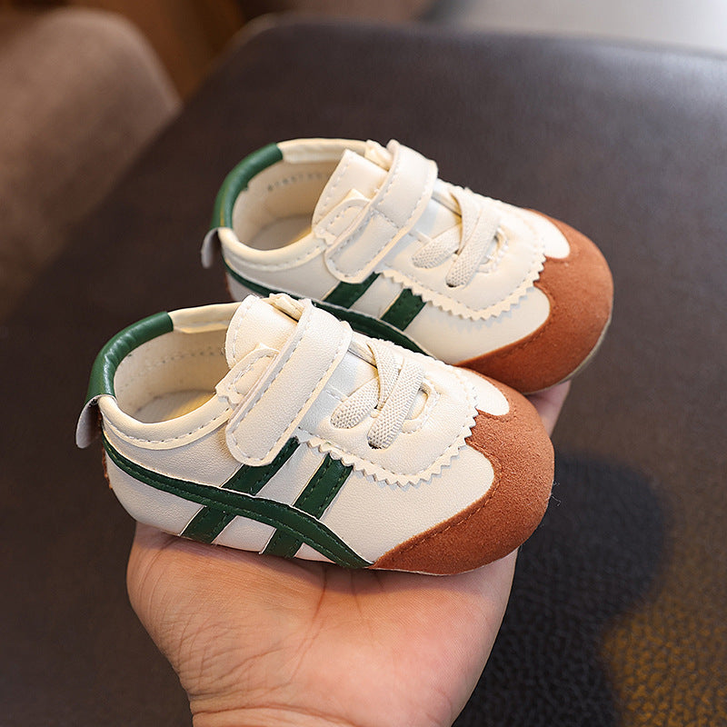 0-1 year old baby learning shoes non-slip infant spring and autumn boys and girls baby soft soles do not fall off shoes 6-12 months