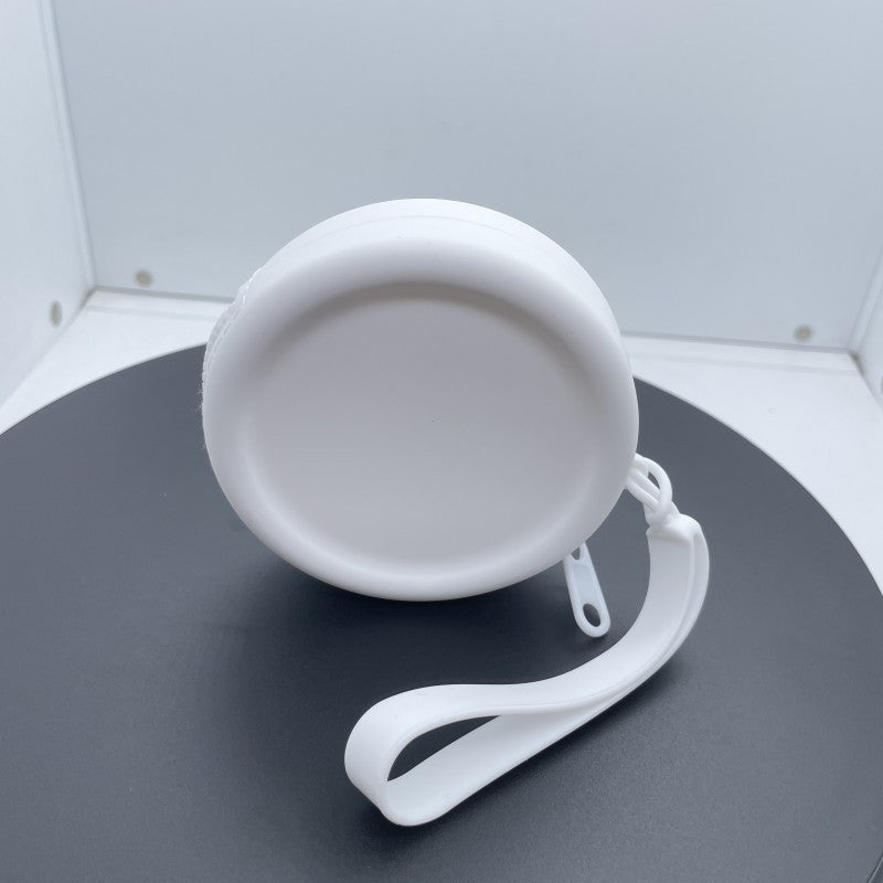 Silicone round coin purse earphone bag children's zipper small storage bag pet silicone dog food bag simple gift bag