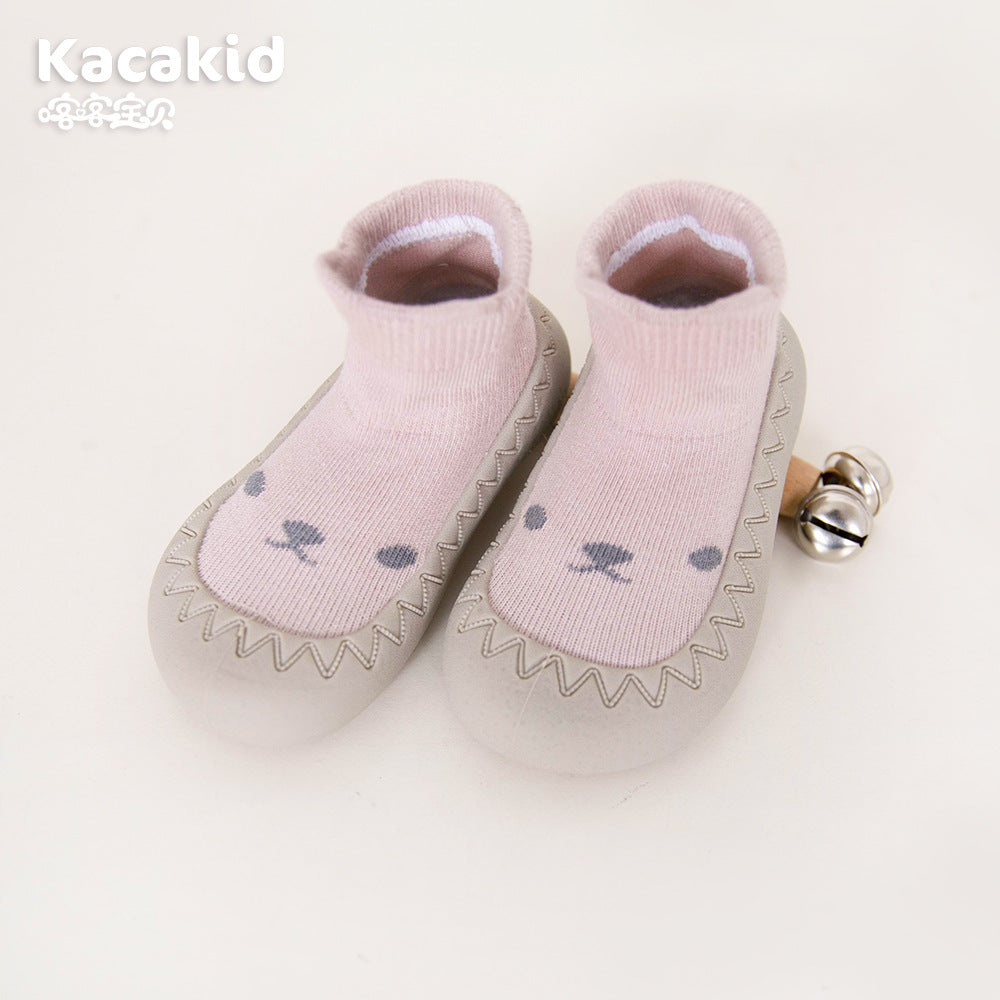 Non-slip children's soft-soled shoes baby indoor shoes outdoor rubber-soled children's shoes infant toddler shoes boat socks children's socks
