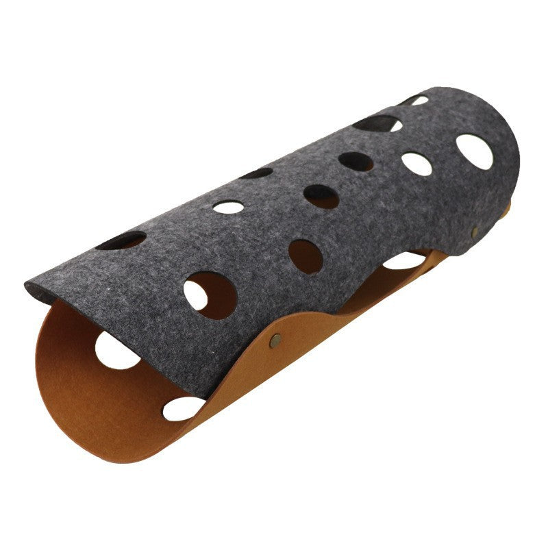 Felt cat tunnel DIY color matching cat tunnel toy pet egg roll shape self-entertainment to relieve boredom removable washable folding