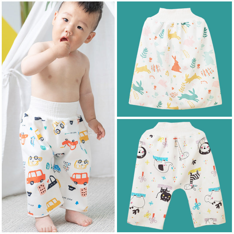 Baby diaper skirt baby waterproof washable male and female newborn waterproof bedwetting diaper pad children's training pants