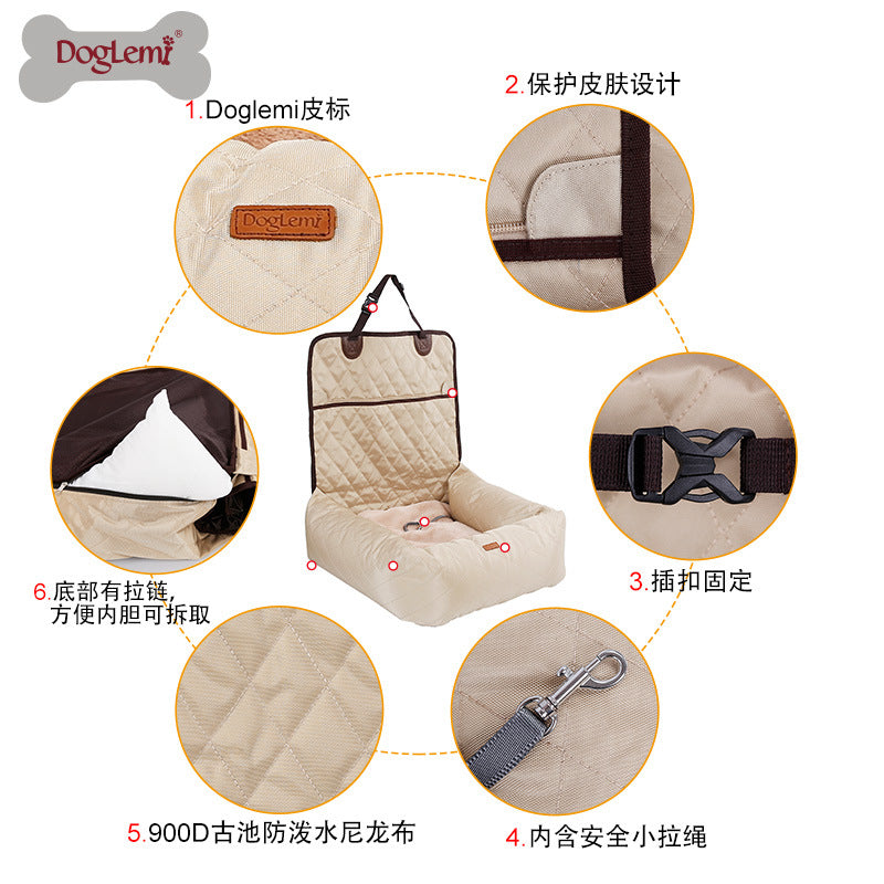 Pet car bag warm and thickened cotton pad car front and rear dog car storage pad pet supplies