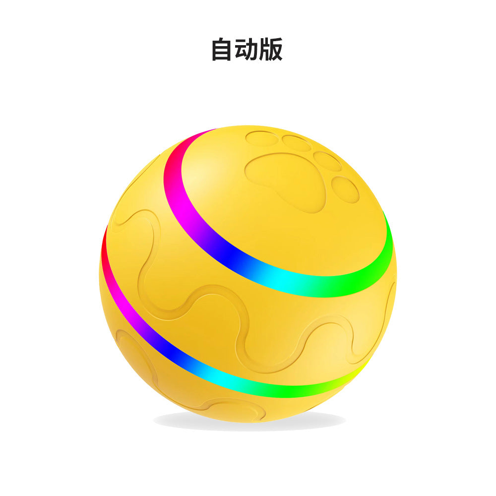 Amazon popular wicked ball new bite-resistant pet toy automatic dog toy ball electric smart ball
