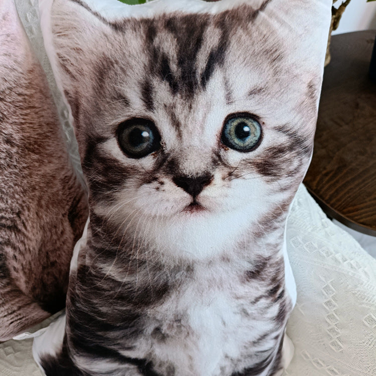 DIY Cat Pillow 3D Pet Pillow Cat Puppy Alien Plush Toy Children Girl Kitten Dog Gift