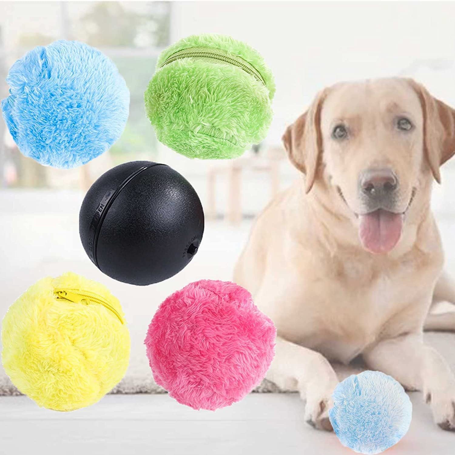 Cross-border dog and cat magic automatic rolling ball pet interactive fun ball cat bouncy ball teething toy