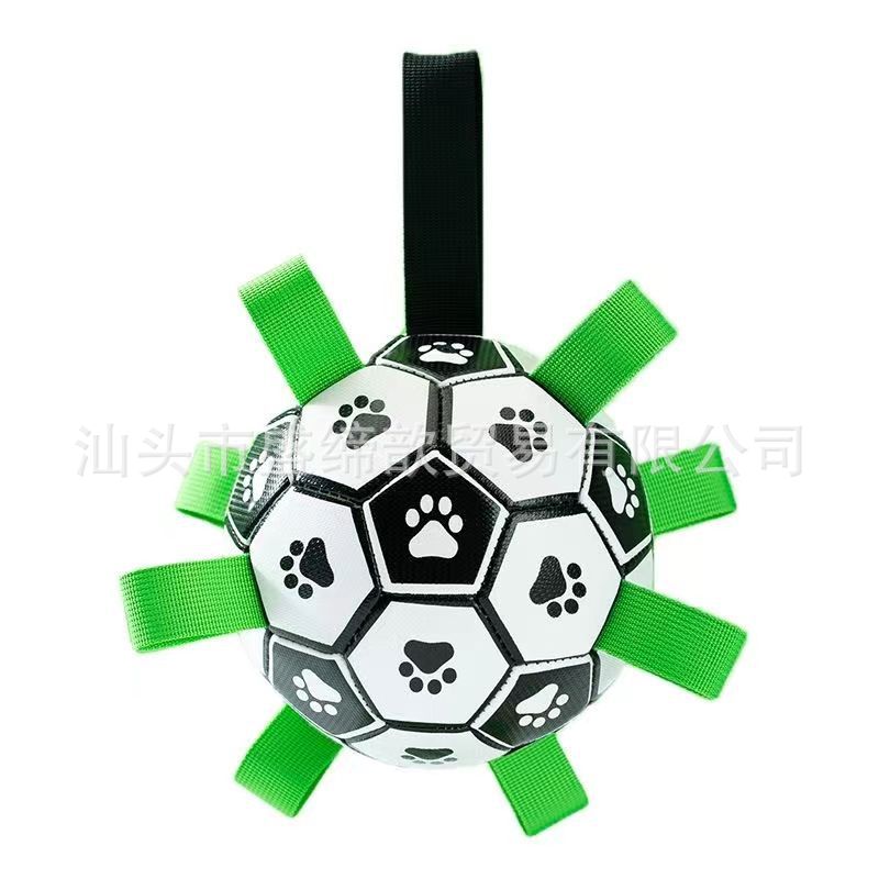 Cross-border Amazon pet dog football toy bite-resistant grinding teeth outdoor training dog walking ball boredom-relieving interactive toy