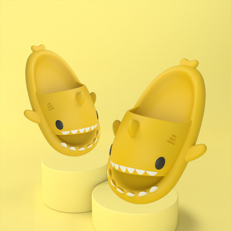 eva three-dimensional shark sandals children's slippers summer home household children parent-child non-slip soft bottom baby sandals and slippers