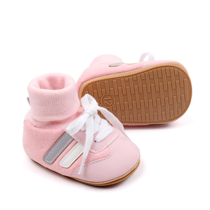 Baby shoes 6-12 months spring and autumn style non-slip boys and girls baby shoes 0-1 years old learning to walk soft sole does not fall off BXC3182
