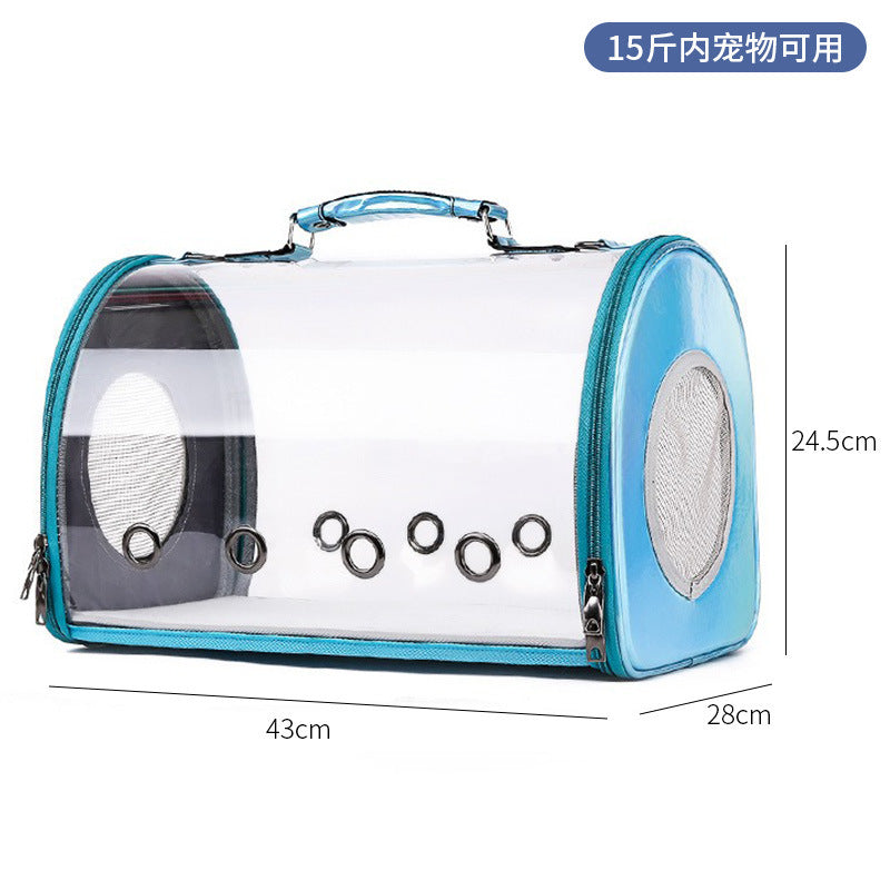 Wholesale cat bag convenient pet folding pet bag cat breathable space capsule single shoulder portable dog backpack