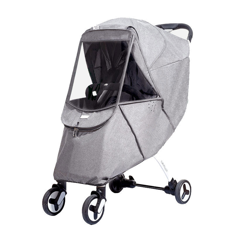 Baby stroller windshield and rain cover universal warm winter breathable children's wind and rain protection baby anti-foam cover