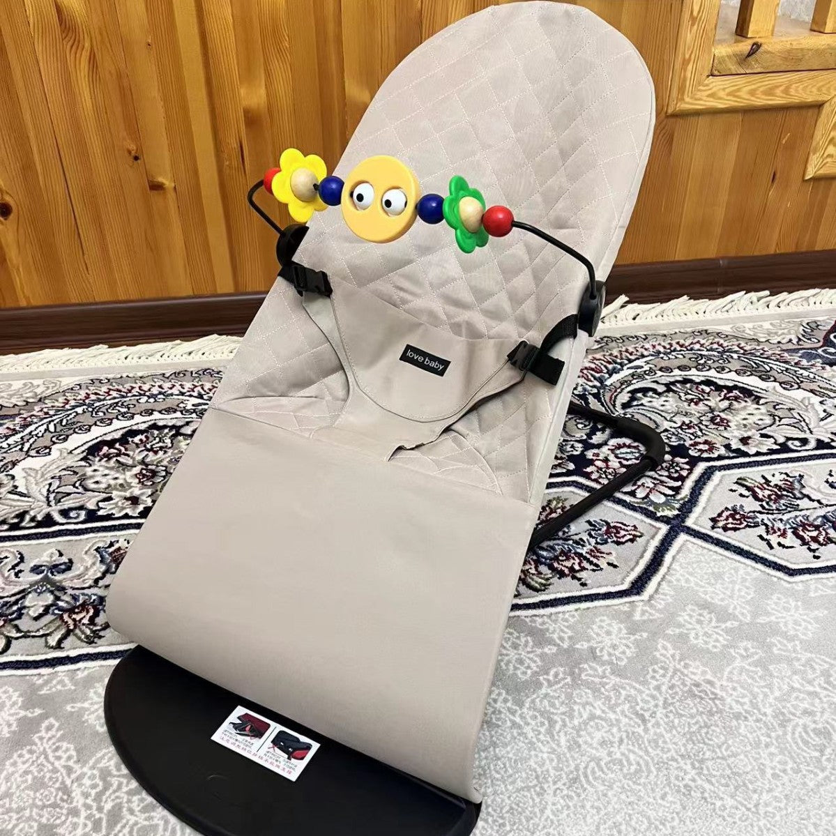 Baby rocking chair soothing cradle chair baby foldable balance rocking chair to coax baby to sleep artifact wholesale