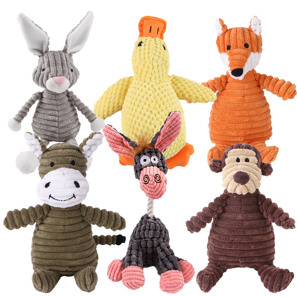 Summary Amazon dog teething vent chewing plush doll sound pet toy dog companion toy