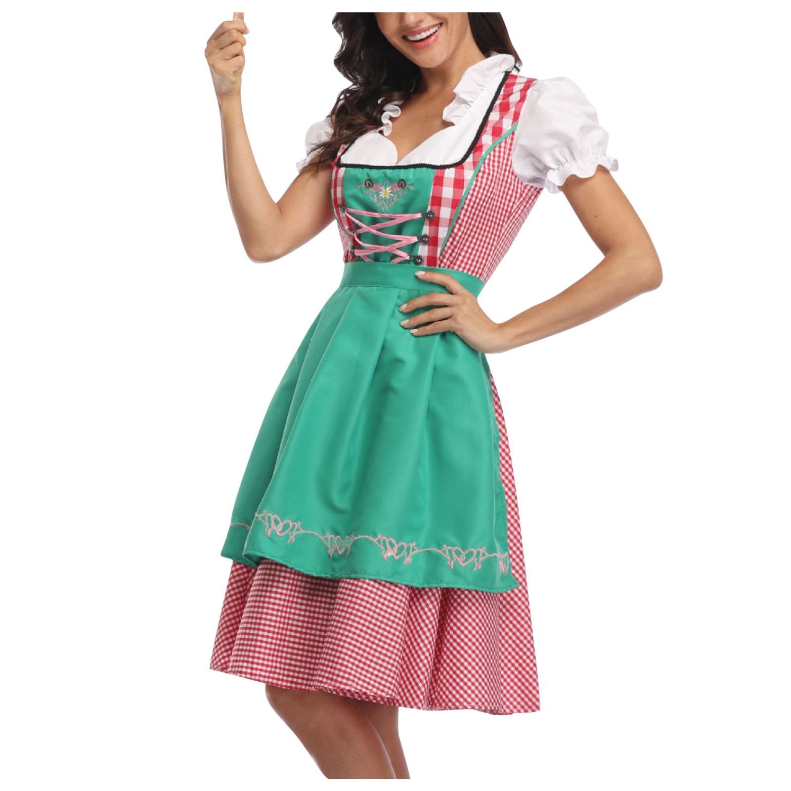 New German Munich Beer Wear Women's Halloween Oktoberfest Dress Shaping Stage Costume Maid Costume